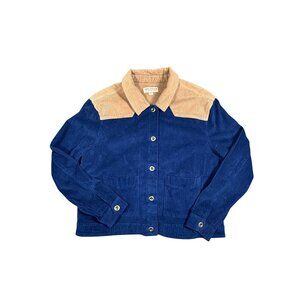 Idyllwind Women's Oak Hill Corduroy Navy Color Block Jacket Western XL